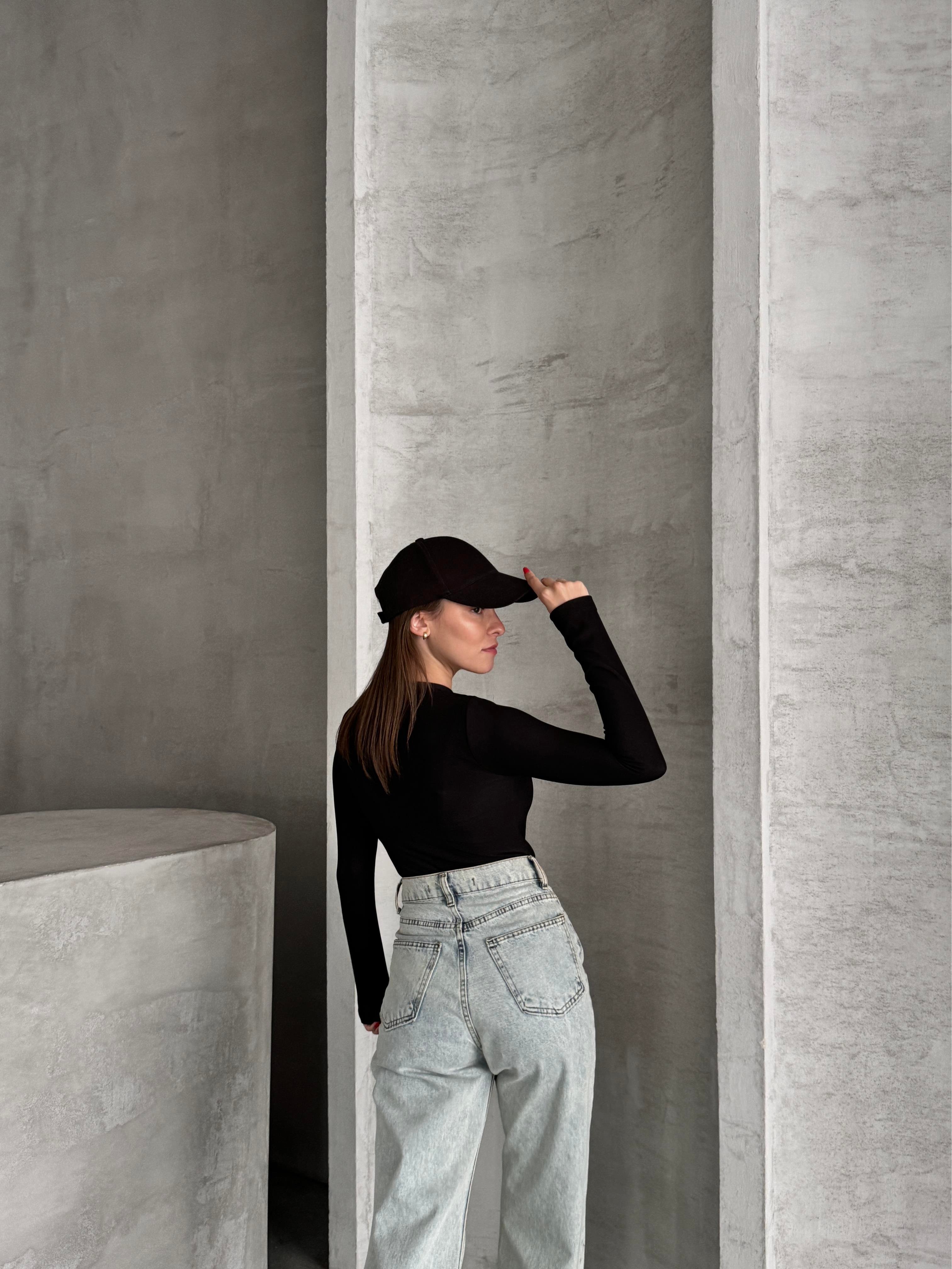 Klasik Siyah Bodysuit