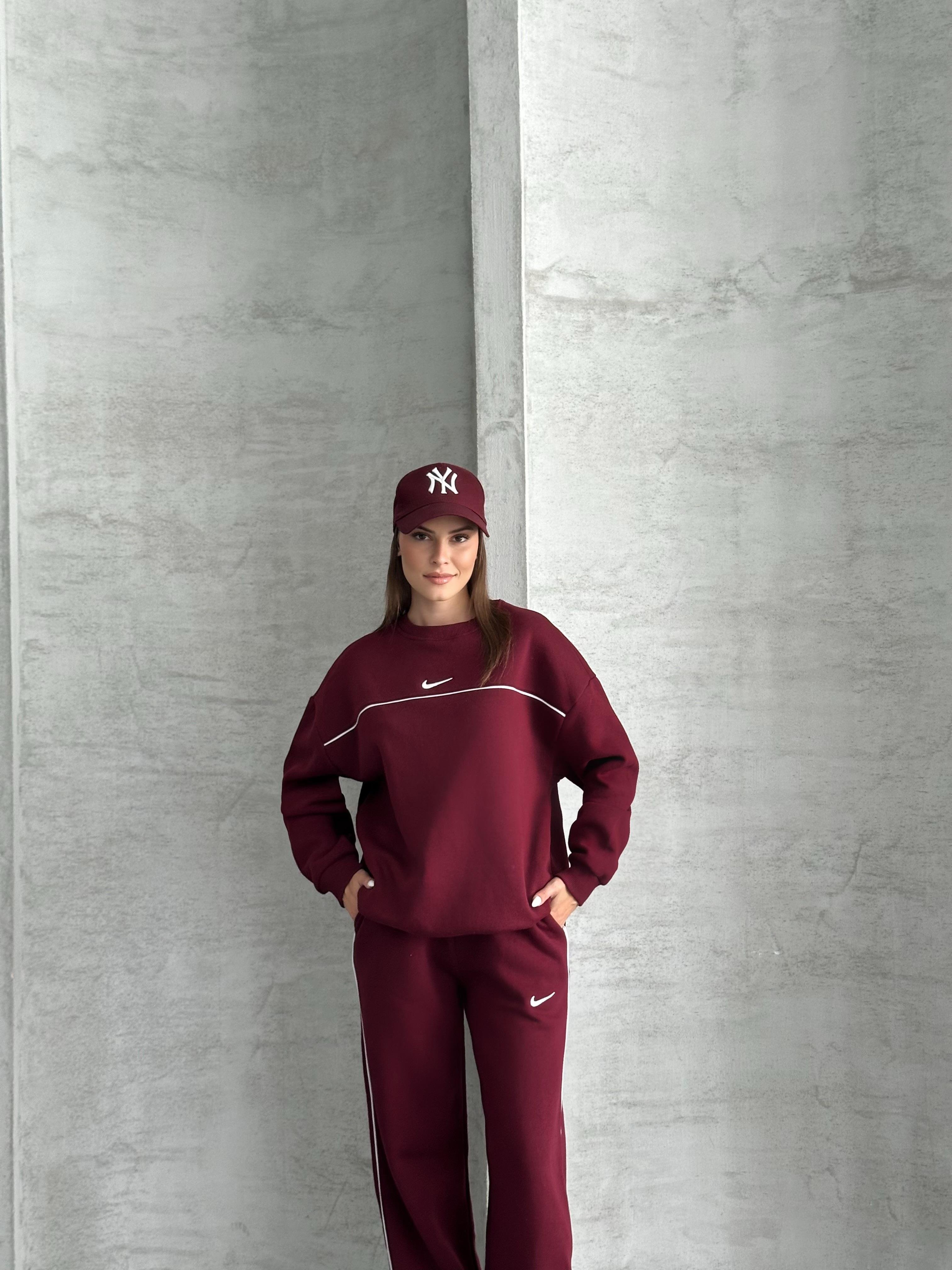 Nx Bordo Eşofman Takımı