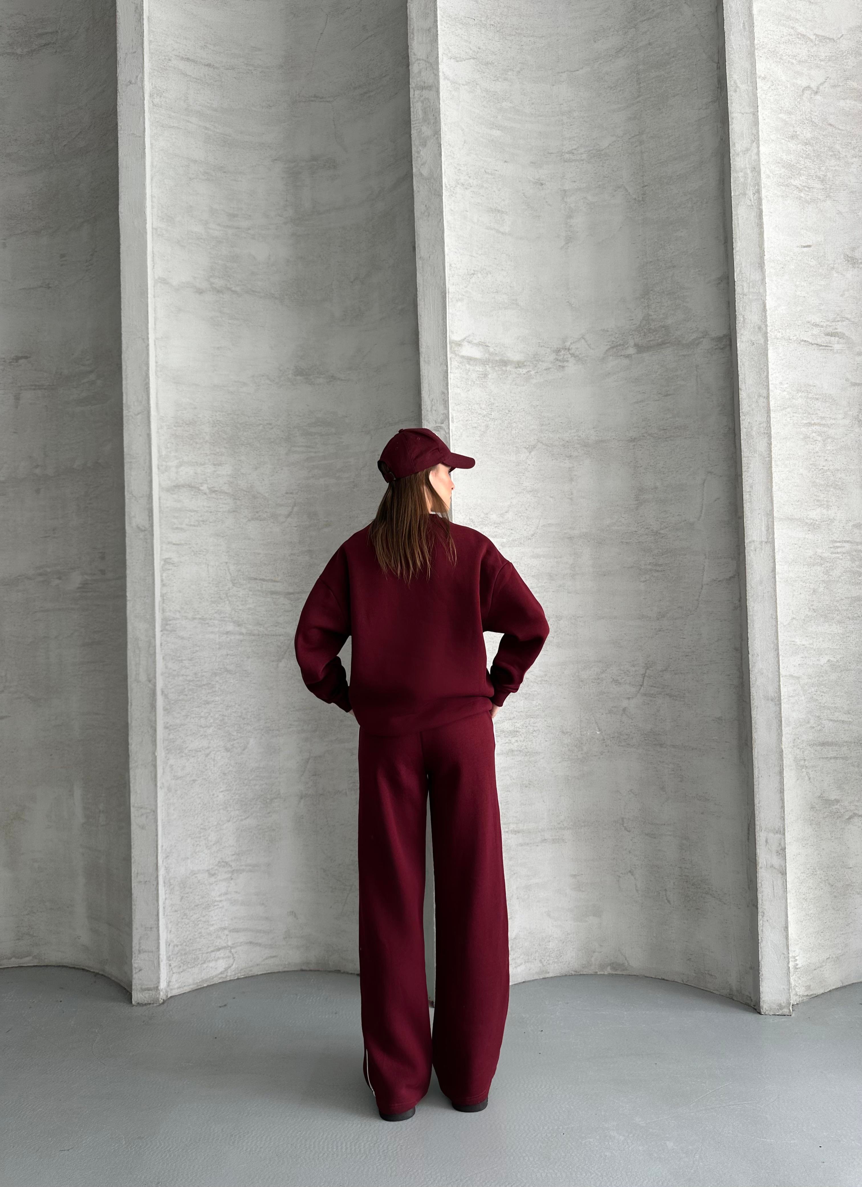Nx Bordo Eşofman Takımı