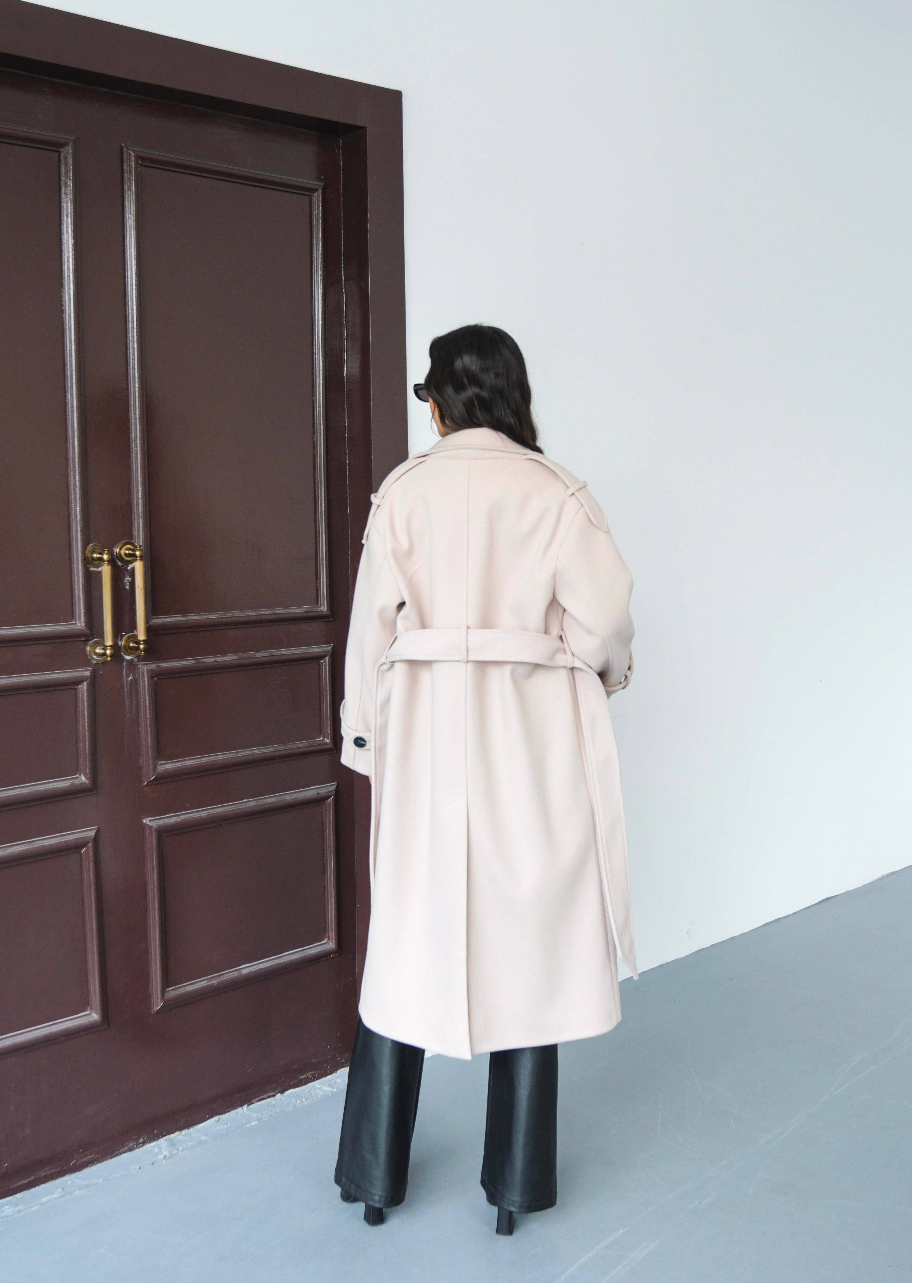 Premium Modern Taş Kaşe Kaban