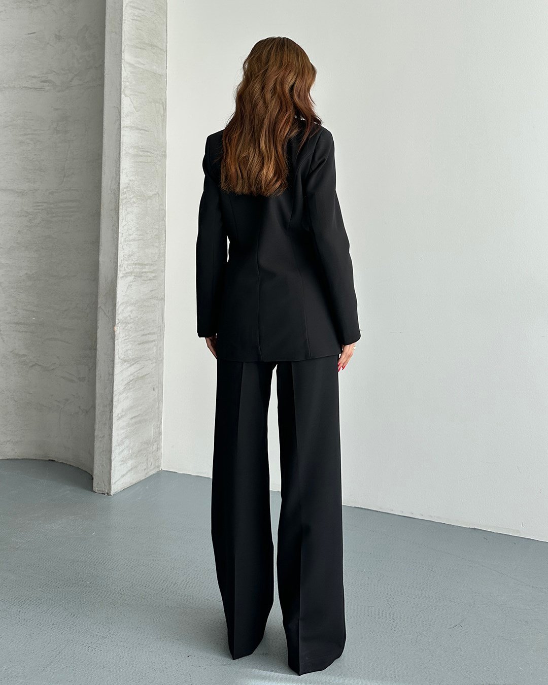 Siyah Oversize Blazer Ceket Pantolon Takım