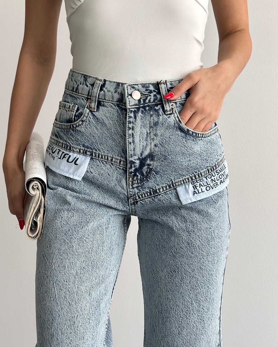 Slogan Patch Palazzo Jean