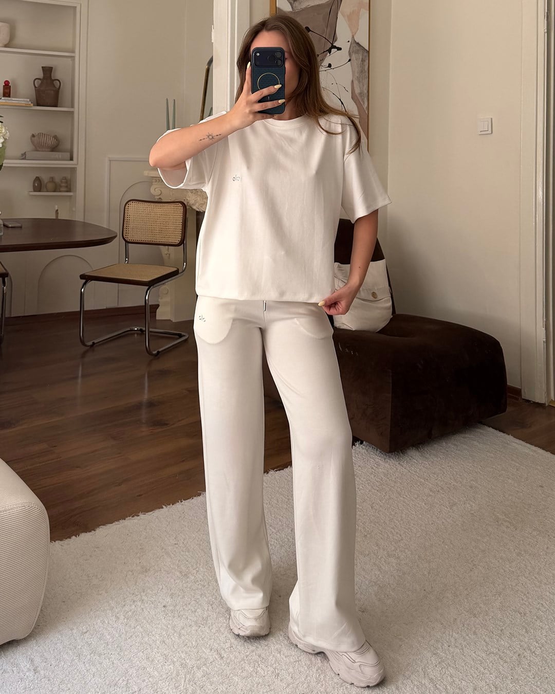Soft Basic Beyaz Eşofman Takımı