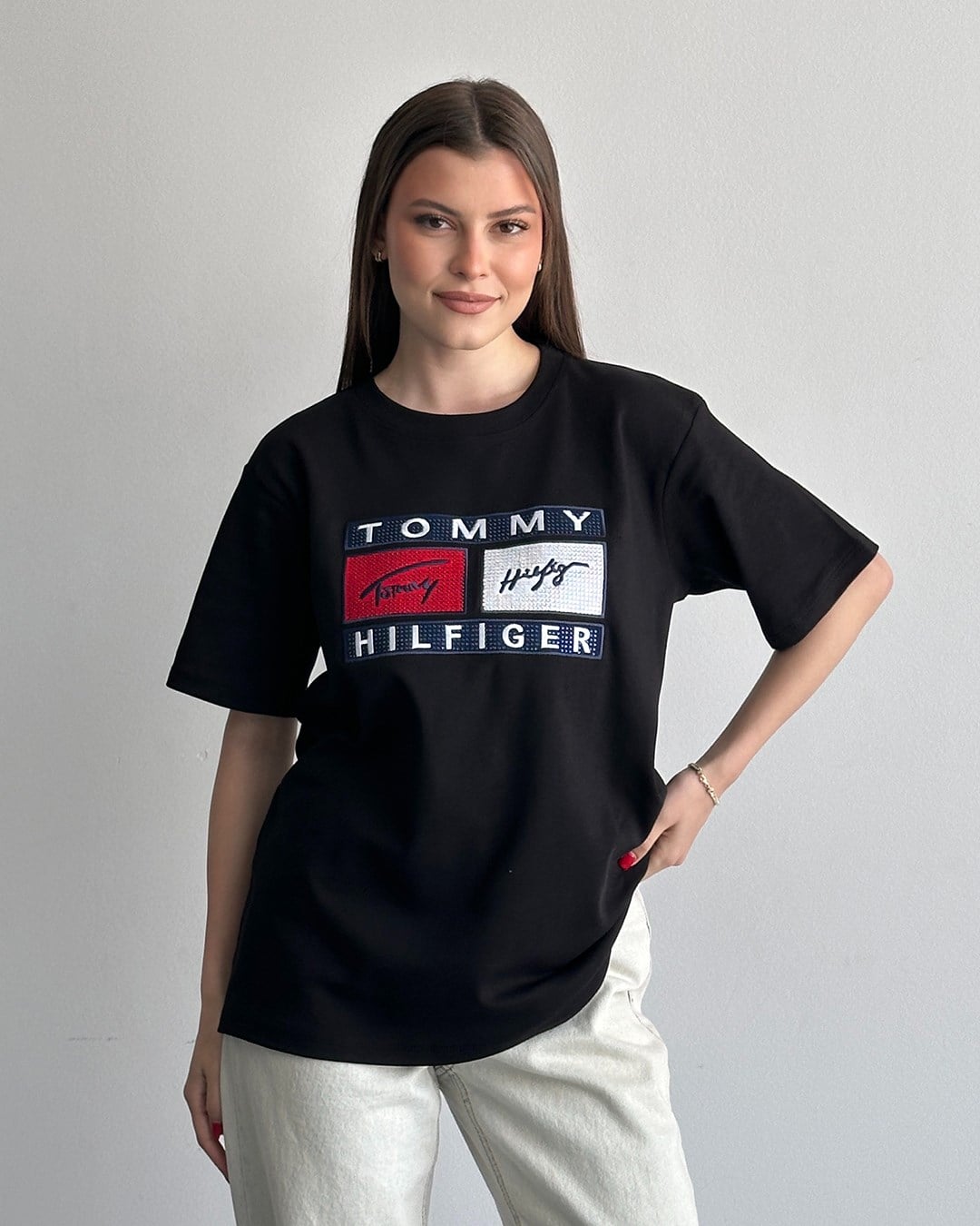 Tmy Siyah Basic Tişört