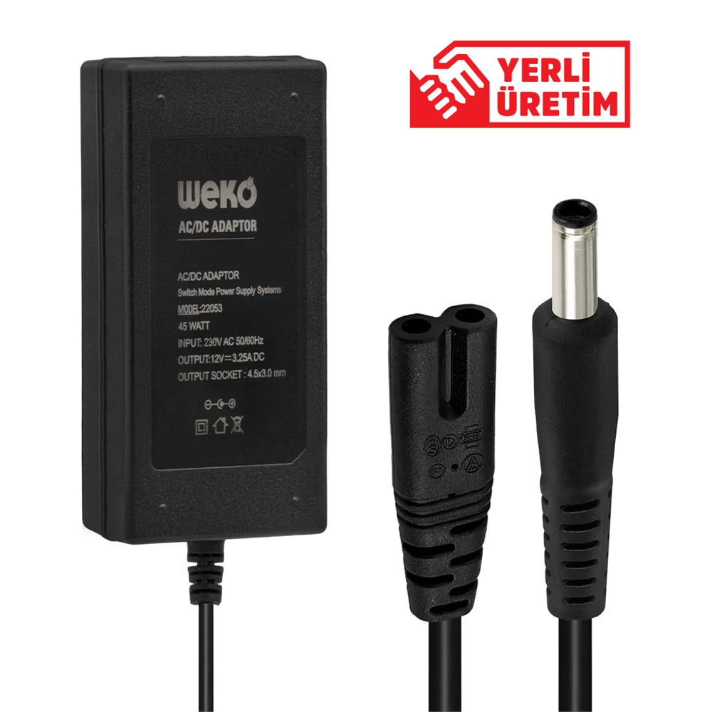 12V 3.25A Notebook Adaptörü (4.5x3.0 mm Uç)