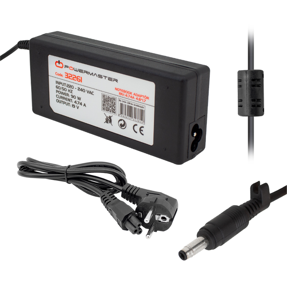 19V 4.74A Notebook Adaptörü (4.8x1.7 mm Uç)