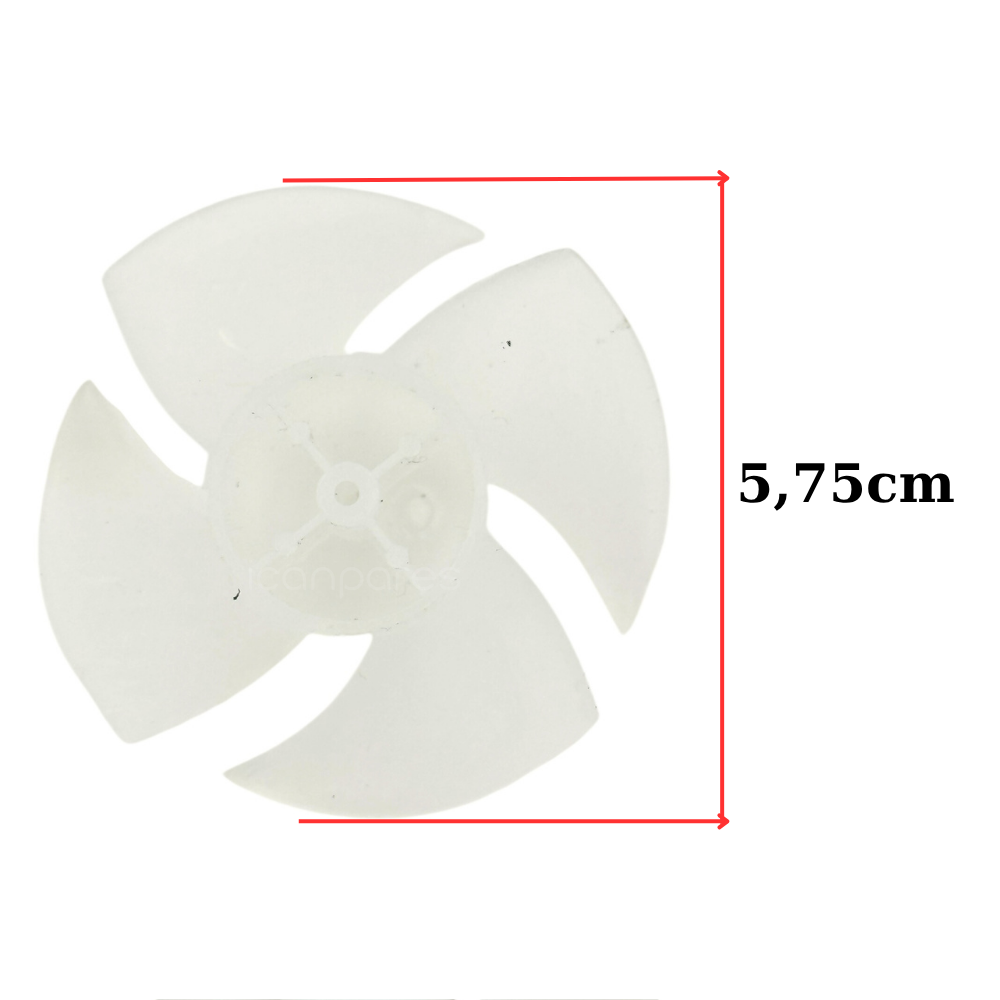 4 Kanat - 5,75cm/Linda/Dryjet/Gloria/Hairjet/Roseline/Ventus/SHD-7093/AR 569 Linda Saç Kurutma Makine Pervenesi - Fön Pervane