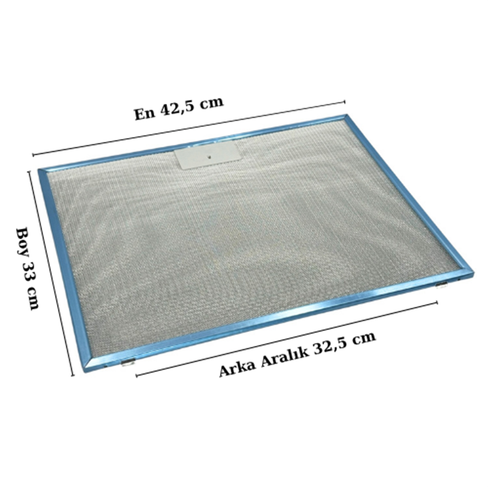 425mm Boy 330mm Arka Tırnak Arası 325mm Aspratör/EC-CH 1432 Davlumbaz Yağ Filtresi