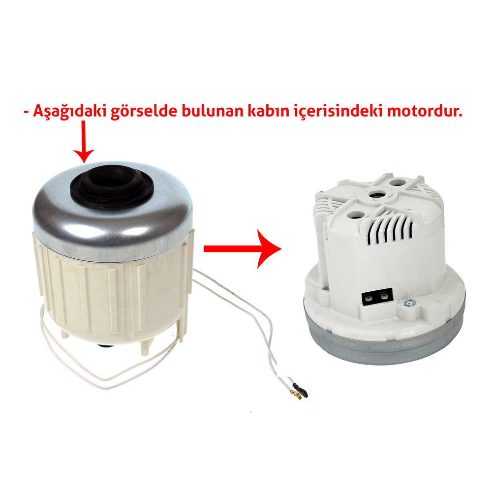 Arçelik Uyumlu 9178013407/BKS 2910 Perform Silence/BKS 2920 Perform Ergo/BKS 2940/BKS 5590 Imperium vb. Süpürge Motoru