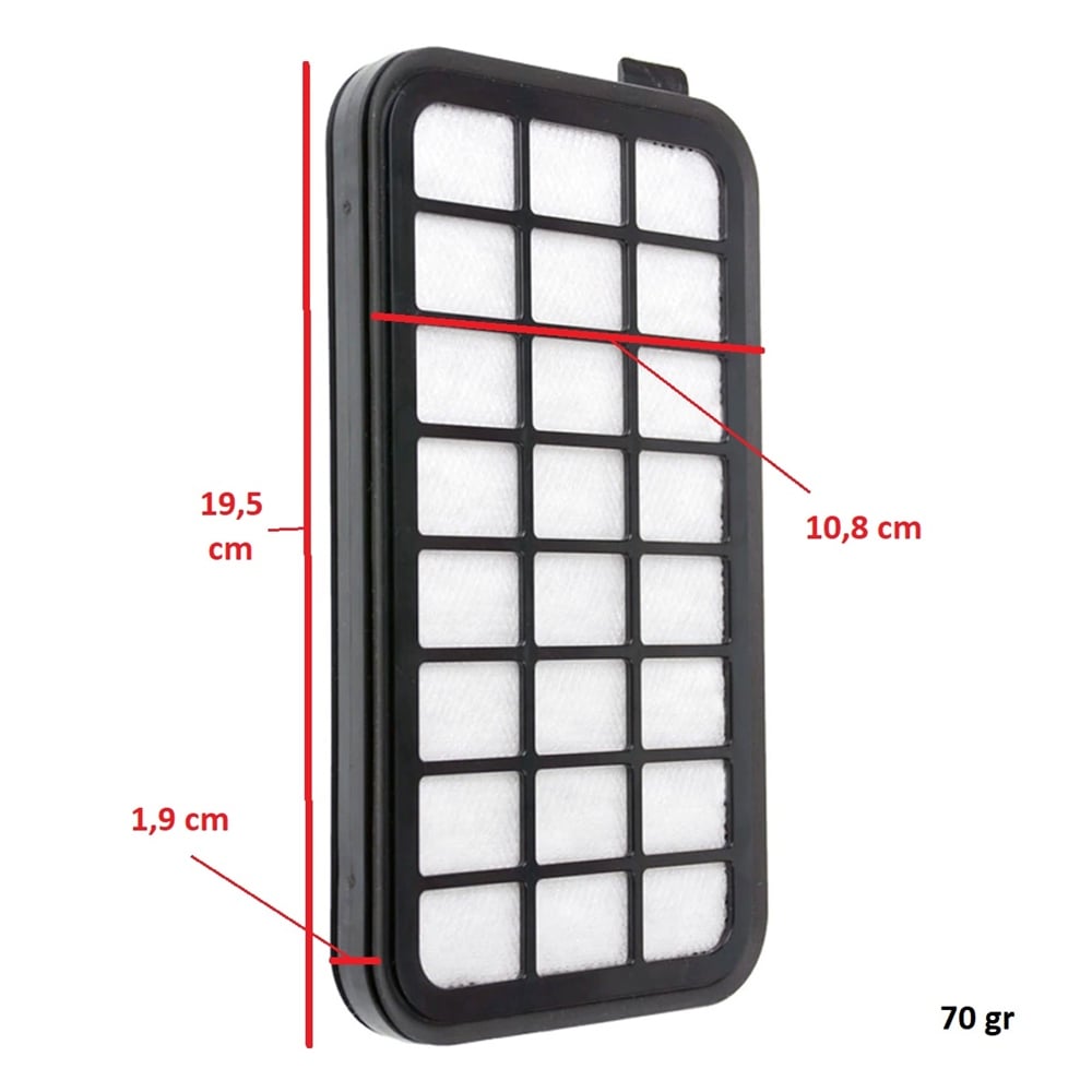 Arnica Uyumlu Tesla Premium Terra Rosso Plus ET14320 ET14310 Elektrikli Süpürge Hepa Filtre