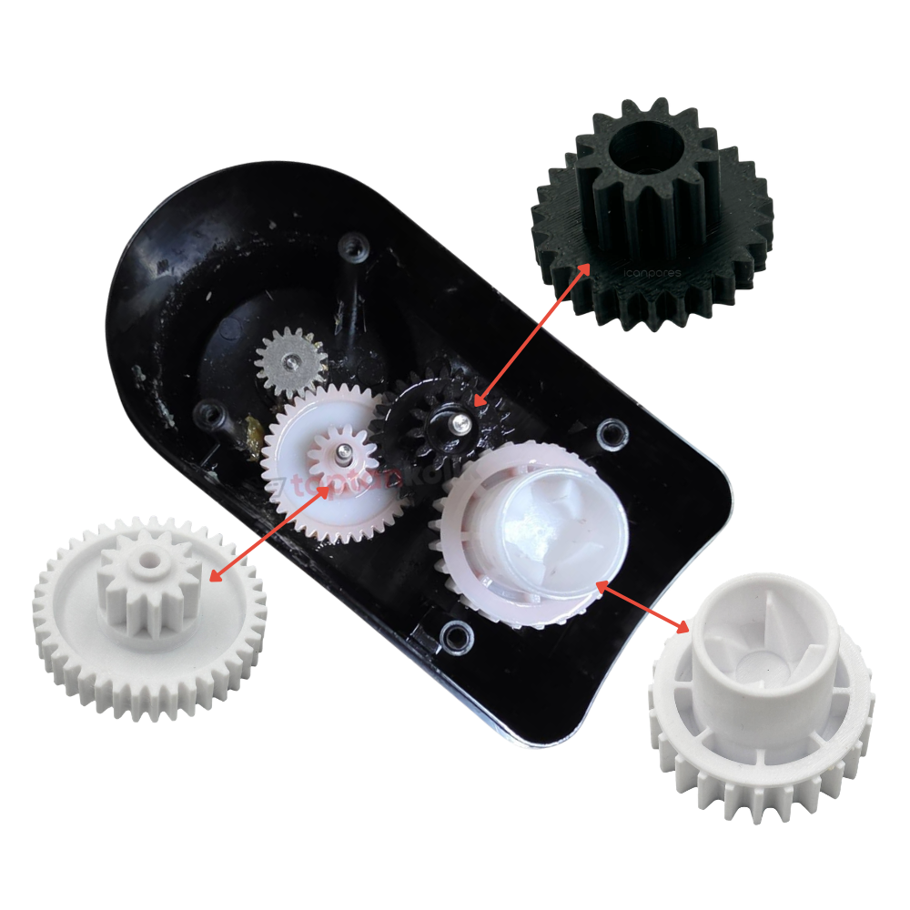 Arzum, Arnica, Arçelik, Beko Uyumlu AR1187 Soprano Max Neo Multi Blender Motor Kilit Mekanizması Dişli Seti Çıkış Dişlisi ve Aktarma Dişlisi Seti