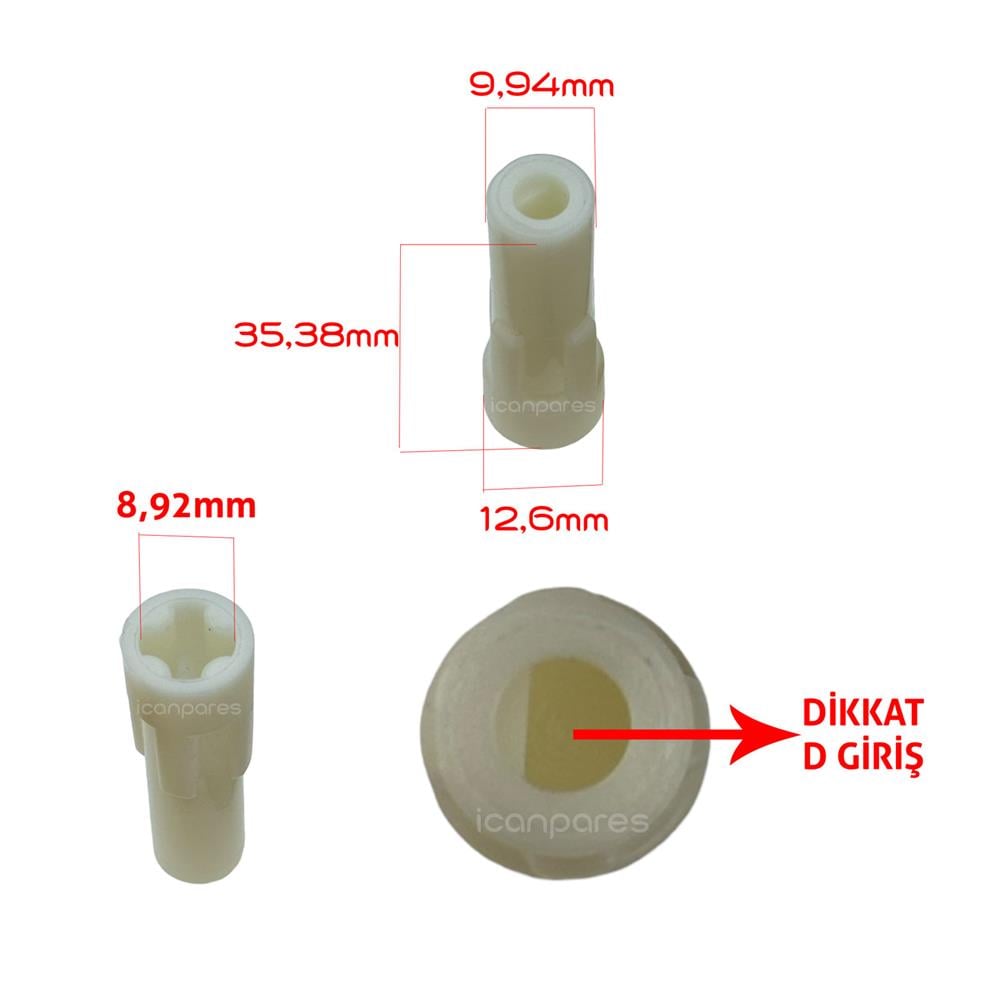 Arzum Uyumlu AR1062 MİXTECH Blender Motor Kavrama Dişlisi Kaplin (D Girişli)