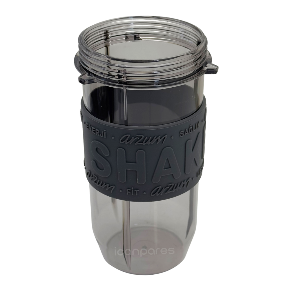 Arzum Uyumlu AR1147 Shake'N Take Neo Kişisel Blender Haznesi 400 Ml, Koyu Gri
