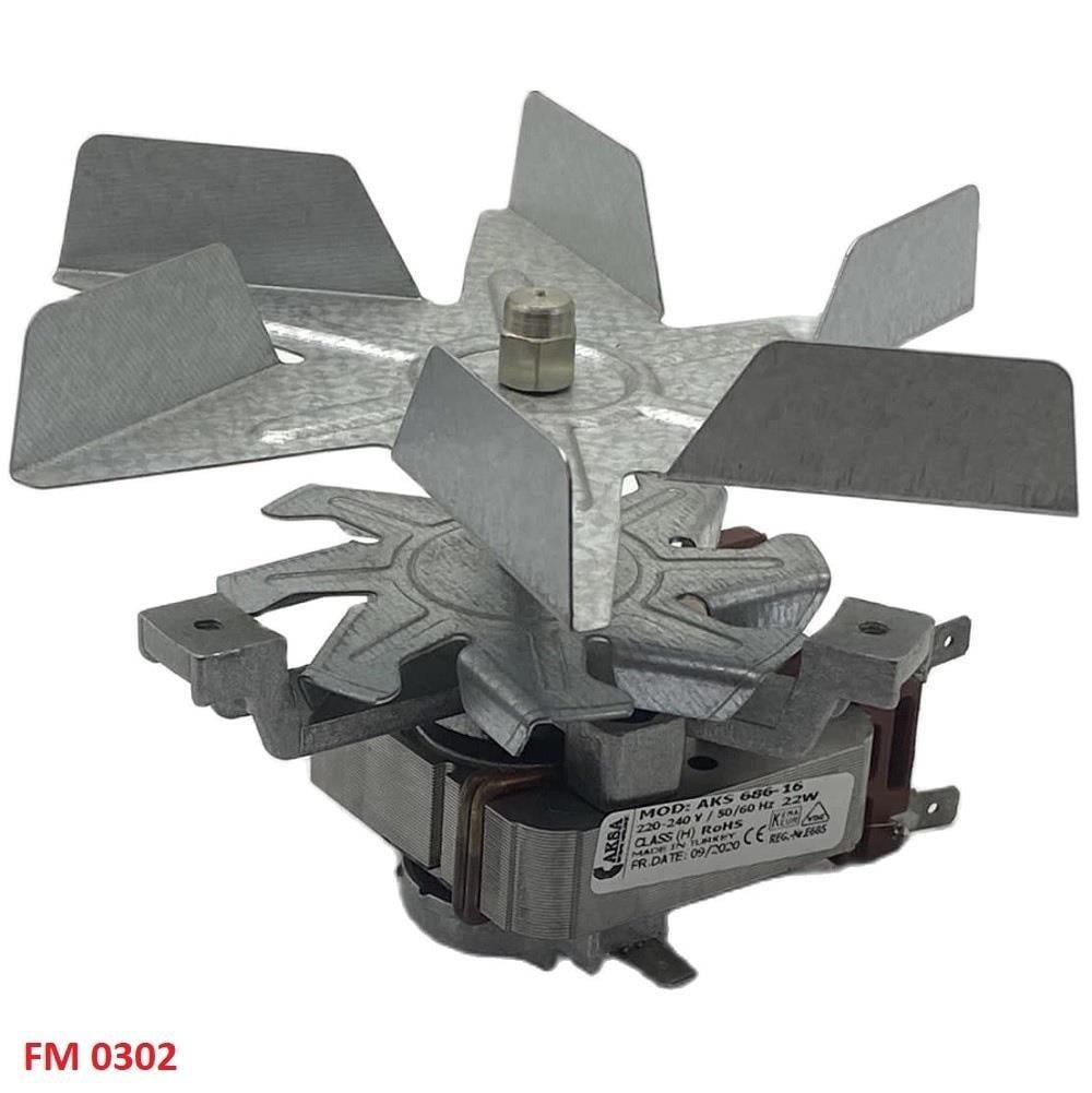 Beko Uyumlu CSF62010FWN, CSE62120DXL, BSUF5000MEB, Arçelik Uyumlu 9657X, 8313, Altus Uyumlu AL566GS Fırın Turbo Fan Motoru FM0302