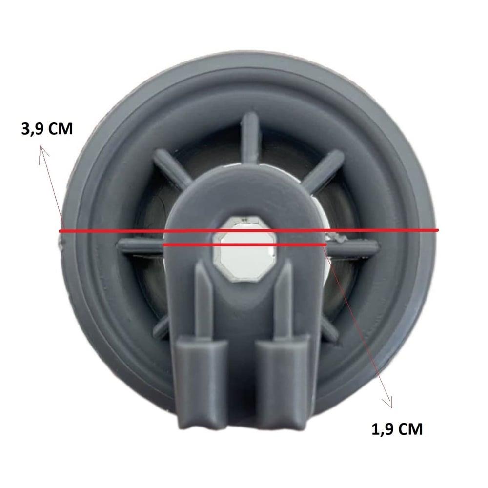 Bosch, Siemens Uyumlu Bulaşık Makinesi Üst Sepet Tekerleği 00611475 | 4'lü