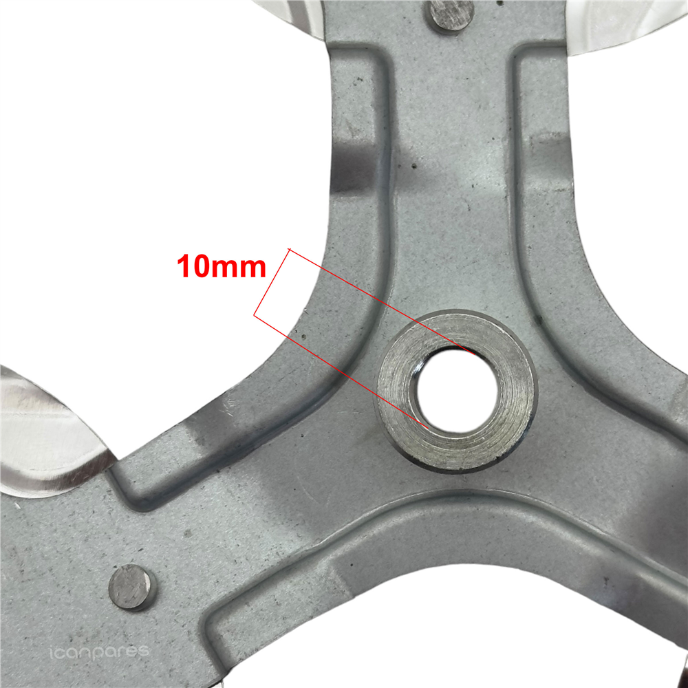 Çok Marka İle Uyumlu Mil Çapı 10mm/STF-2010 Metal Vantilatör Pervanesi