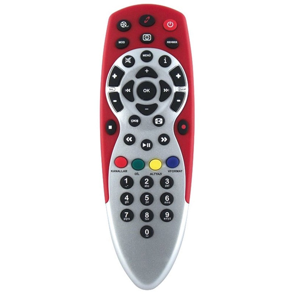 Digitürk Uyumlu DT-8003 HD Plus Kırmızı Uydu Kumandası