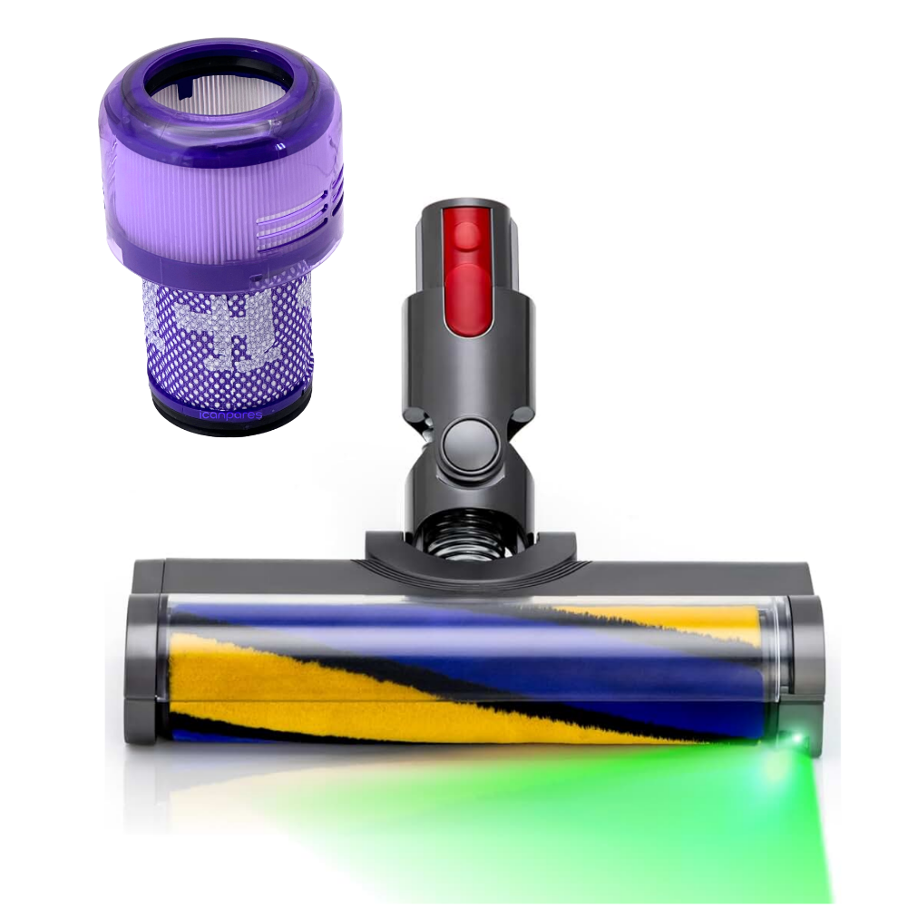 Dyson Uyumlu V12 Detect Slim Süpürge Ledli Süpürücü Başlık ve Hepa Filtre Seti Dyson Uyumlu V12 Detect Slim Süpürge Ledli Süpürücü Başlık ve Hepa Filt