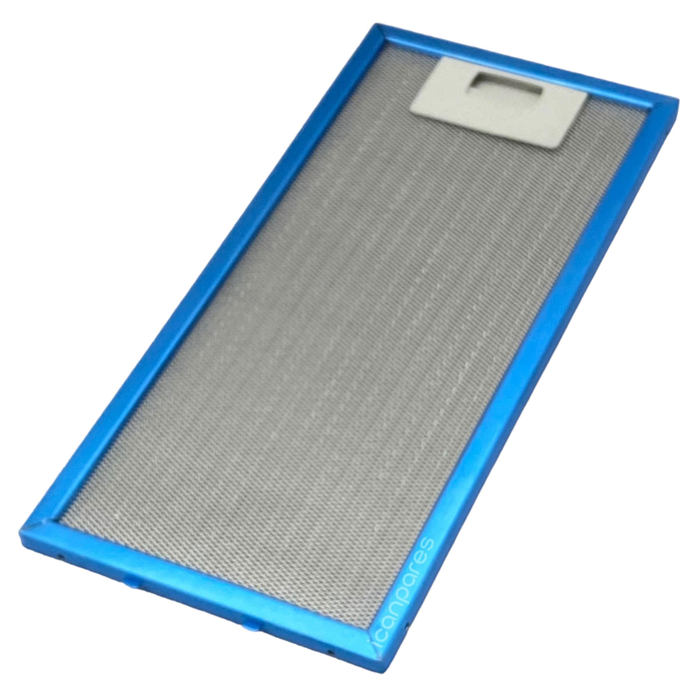 EN 15,9 cm BOY 33,1 cm - Arka Tırnak 4,5 cm Aspiratör Davlumbaz Metal Yağ Filtresi