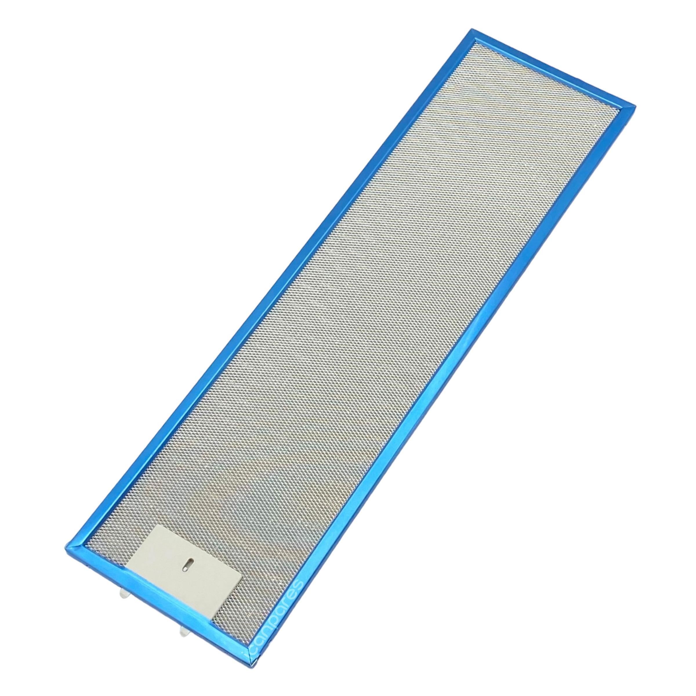 EN 16,0 cm BOY 56,0 cm - Arka Tırnak 4,5 cm Aspiratör Davlumbaz Metal Yağ Filtresi