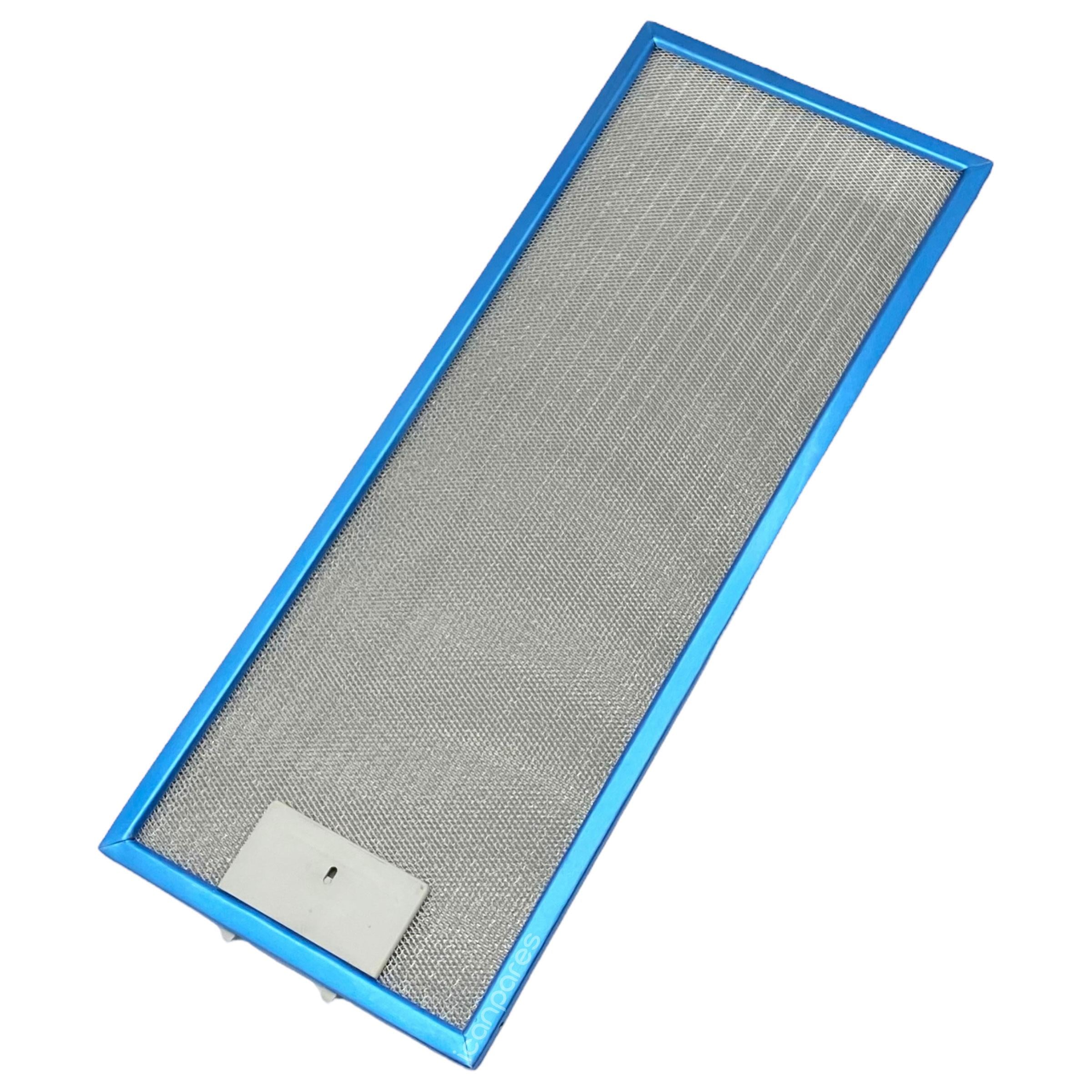EN 19,0 cm BOY 48,0 cm - Arka Tırnak 4,5 cm Aspiratör Davlumbaz Metal Yağ Filtresi