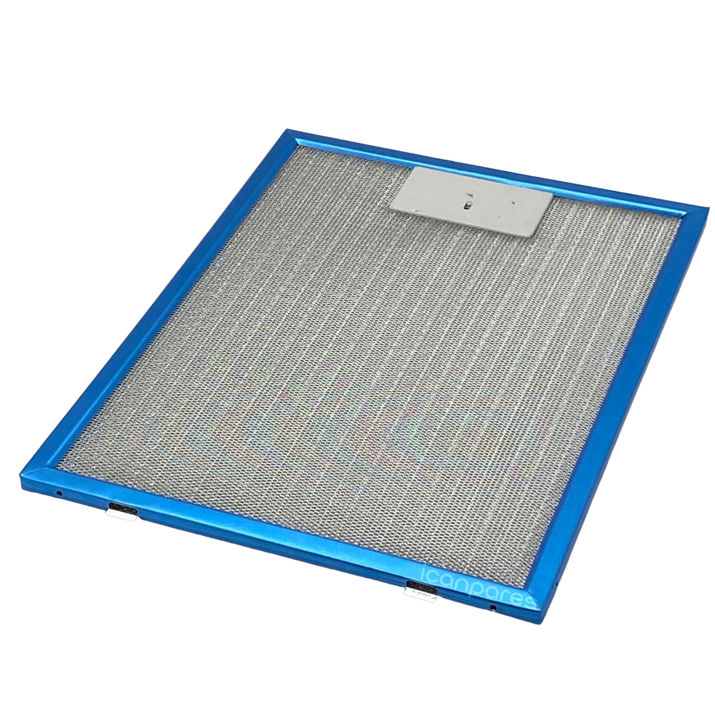 EN 24,5 cm BOY 32,0 cm - Arka Tırnak 12,5 cm Aspiratör Davlumbaz Metal Yağ Filtresi