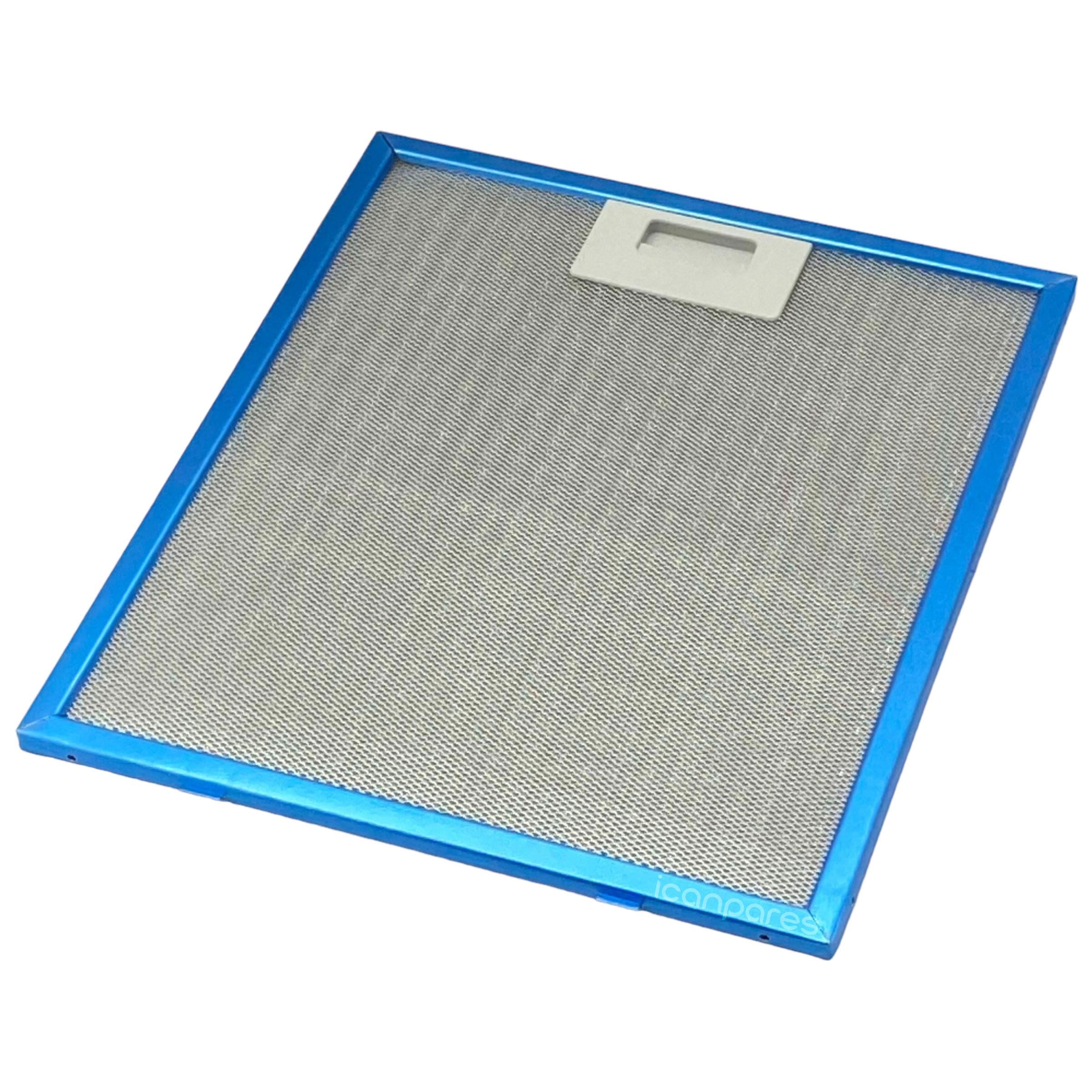 EN 25,2 cm BOY 34,8 cm - Arka Tırnak 12,5 cm Aspiratör Davlumbaz Metal Yağ Filtresi