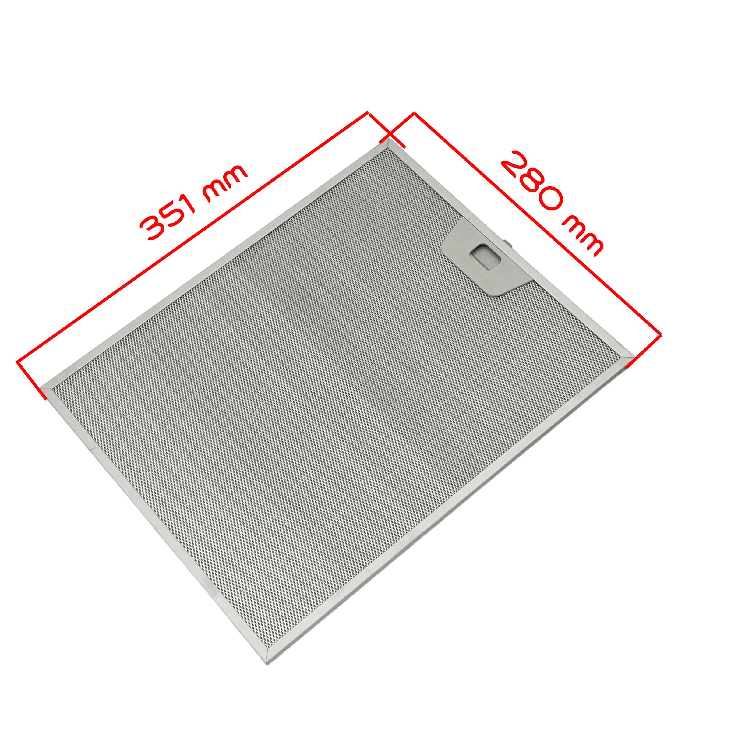 EN 28,0 cm BOY 35,1 cm - Tek Tırnaklı Aspiratör Davlumbaz Metal Yağ Filtresi