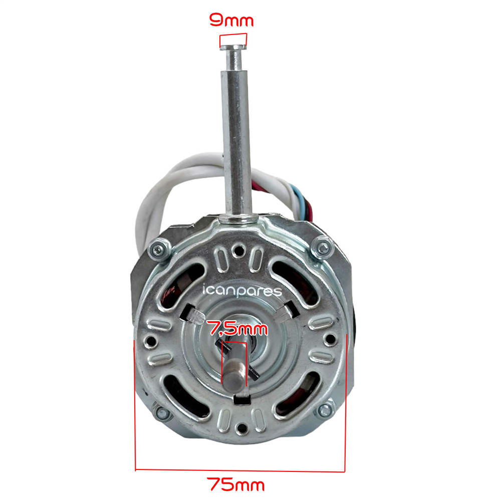 Fakir Uyumlu VC20S/VC40/VC4041/VC40S/VC6538/Mili 10mm - Dişli/Çok Marka İle Uyumlu Mili 10mm - Dişli/P 1611 Vantilatör Motoru