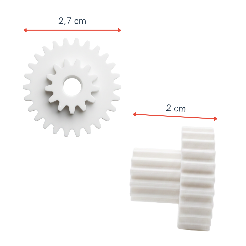 Fantom Uyumlu Mini Robot R 200 Doğrayıcı Kapak Dişlisi - Çift Kademeli Pinyonlu Fantom Uyumlu Mini Robot R 200 Doğrayıcı Kapak Dişlisi - Çift Kademeli