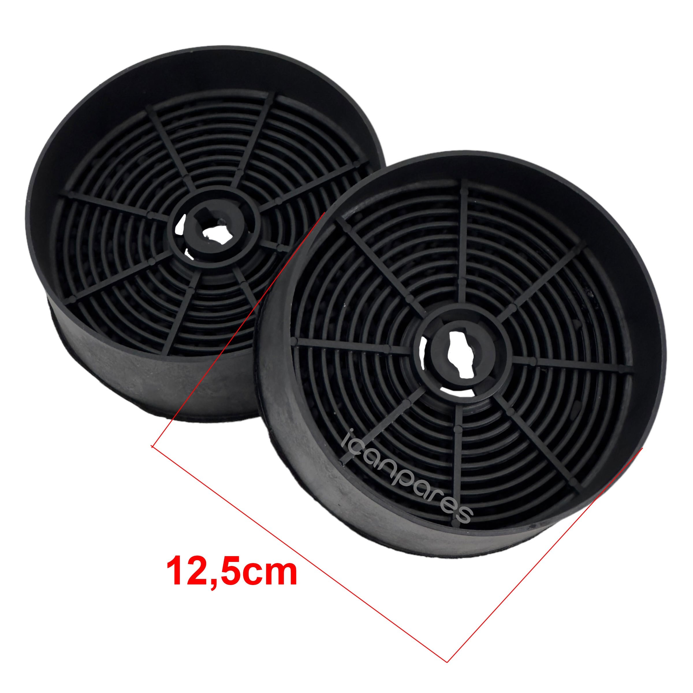Franke Uyumlu ve Bir Çok Marka ile Uyumlu Davlumbaz Karbon Filtresi 12,5cm/P170B Aspiratör Karbon Filtresi