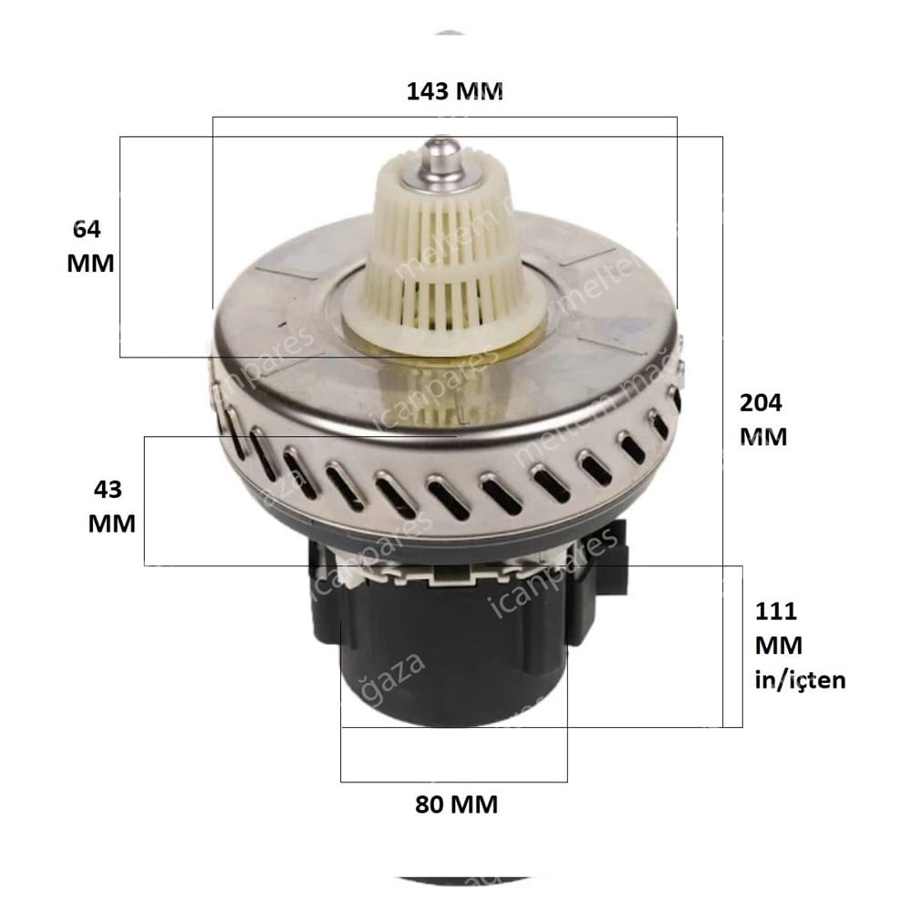 ihlas Temizlik Robotu Süpürge Motoru 1200W HT160 