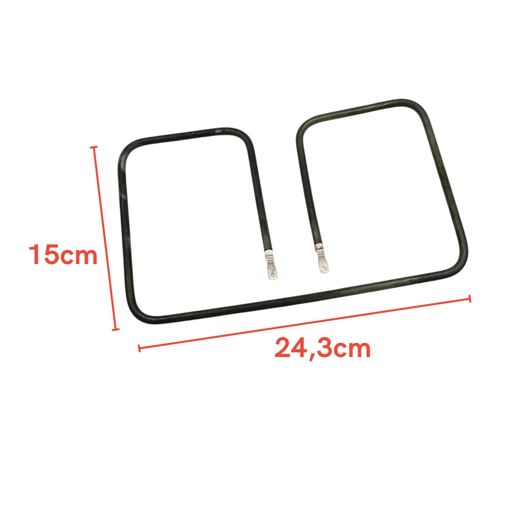 Korkmaz Uyumlu Tost Makinesi Rezistansı - 24,3*15cm 110V 900W - Bir Çok Marka İle Uyumlu