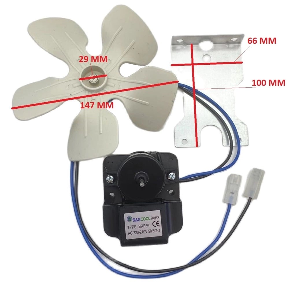 NoFrost Buzdolabı Fan Motoru Pervaneli SRF 56
