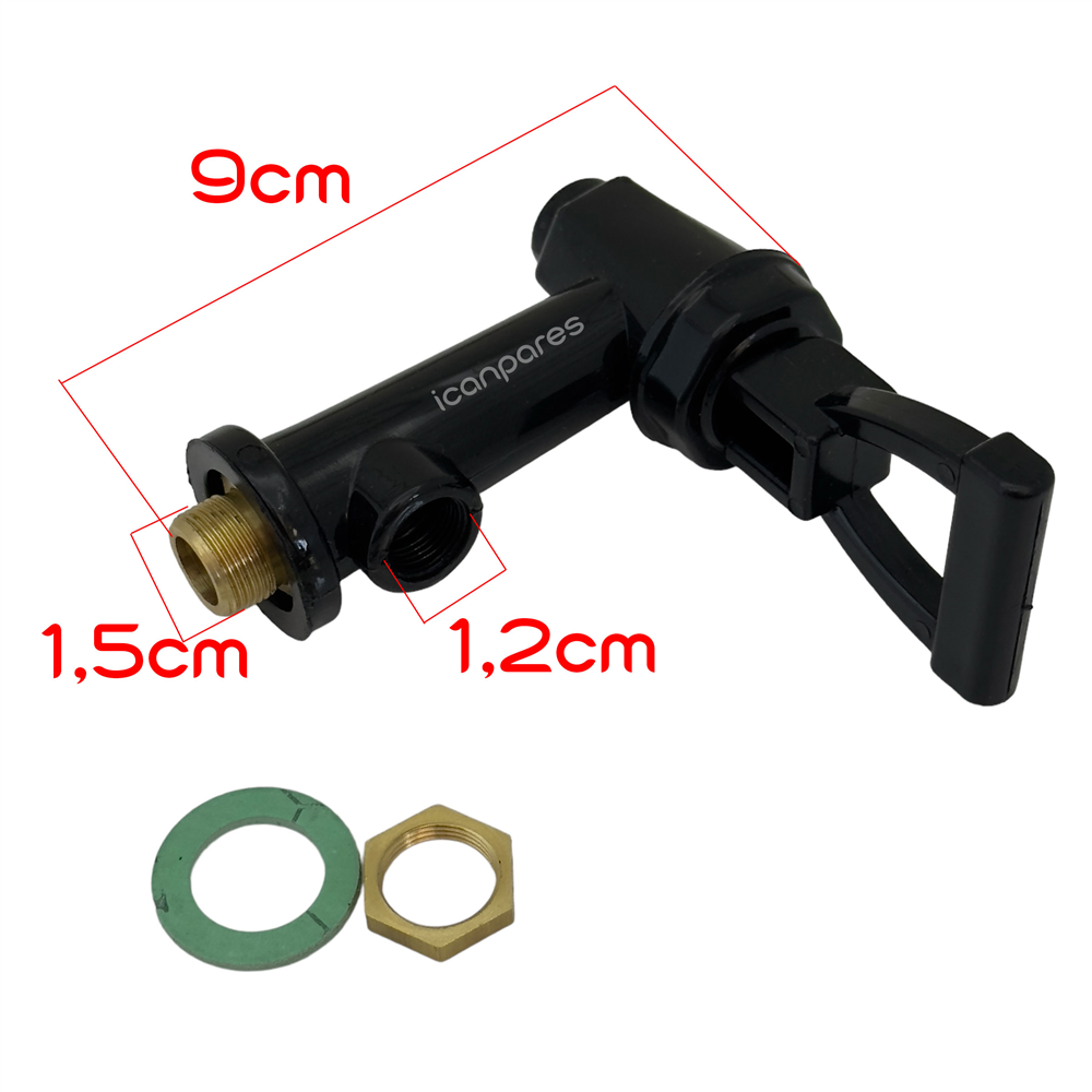 Semaver Musluk Göstergeli Dıştan Dişli, Contalı, Somunlu, Sarı Nipelli Bir Çok Marka İle Uyumlu