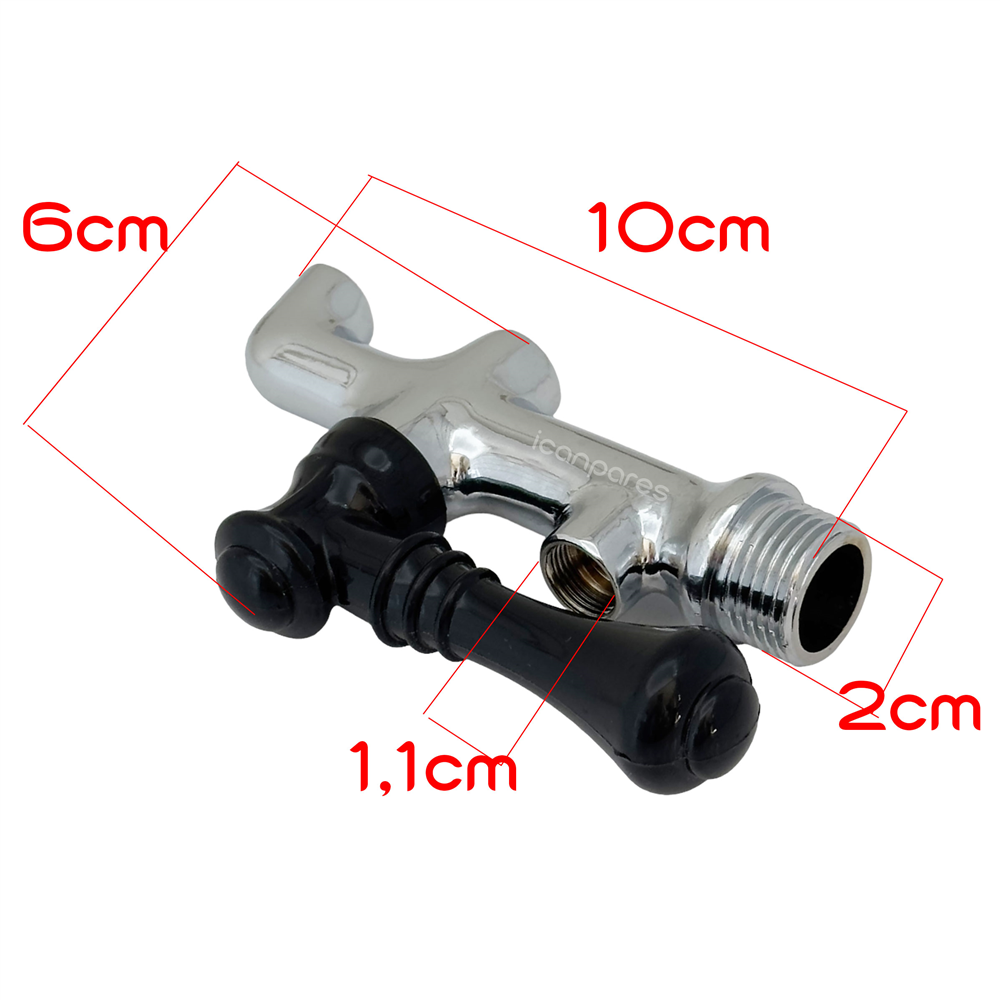 Semaver Musluk Göstergeli, Dıştan Dişli, Demir, Kazan ve Kahveci Musluğu 10X6cm