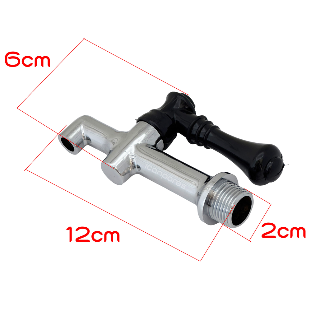 Semaver Musluk Göstergesiz, Dıştan Dişli, Demir, Kazan ve Kahveci Musluğu 12X6cm