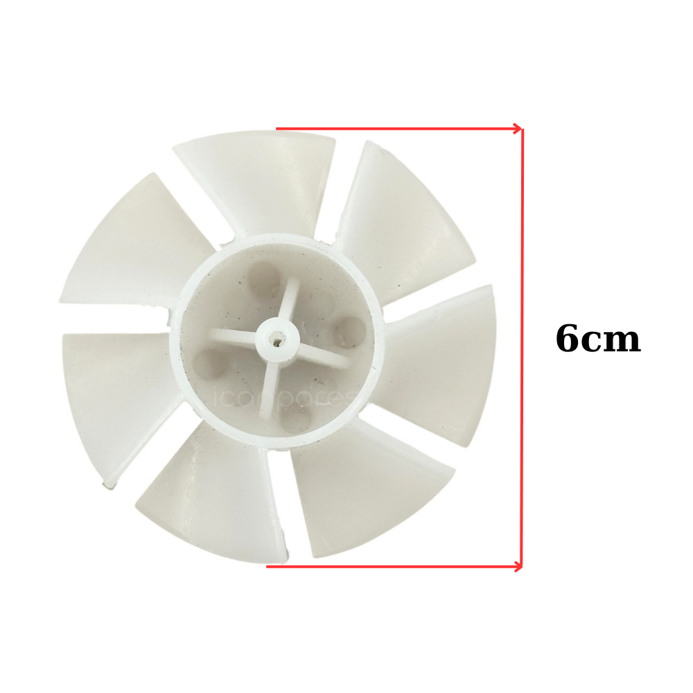 Universal 7 Kanat - 6cm Saç Kurutma Makine Pervenesi - Fön Pervane