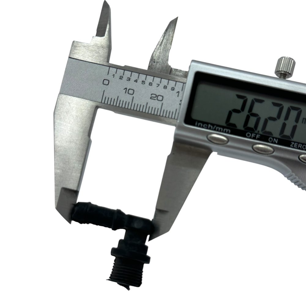 Universal 90 Derece L Dirsek Dişli Hortum Rakoru - Dişli 9,48 mm Hortum 6,75 mm