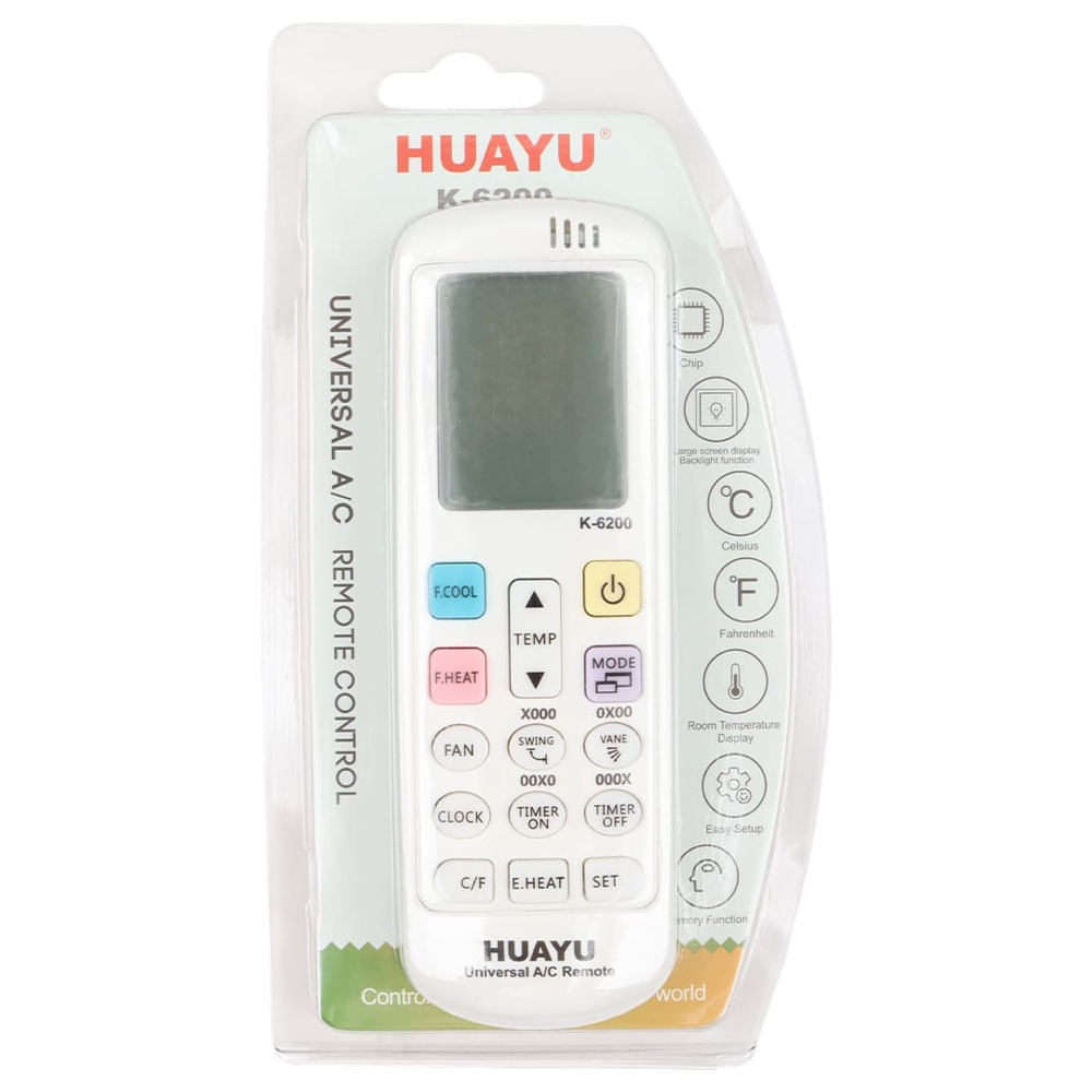 Universal Klima Kumandası K-6200 - Tüm Markalarla Uyumlu Akıllı Kumanda Universal Klima Kumandası K-6200 - Tüm Markalarla Uyumlu Akıllı Kumanda