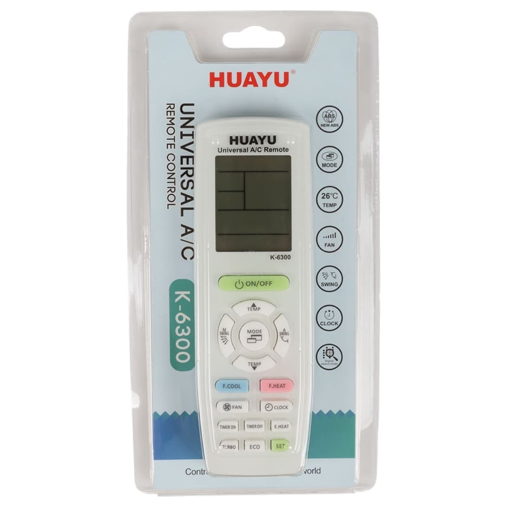 Universal Klima Kumandası K-6300 - Tüm Markalarla Uyumlu Akıllı Kumanda Universal Klima Kumandası K-6300 - Tüm Markalarla Uyumlu Akıllı Kumanda