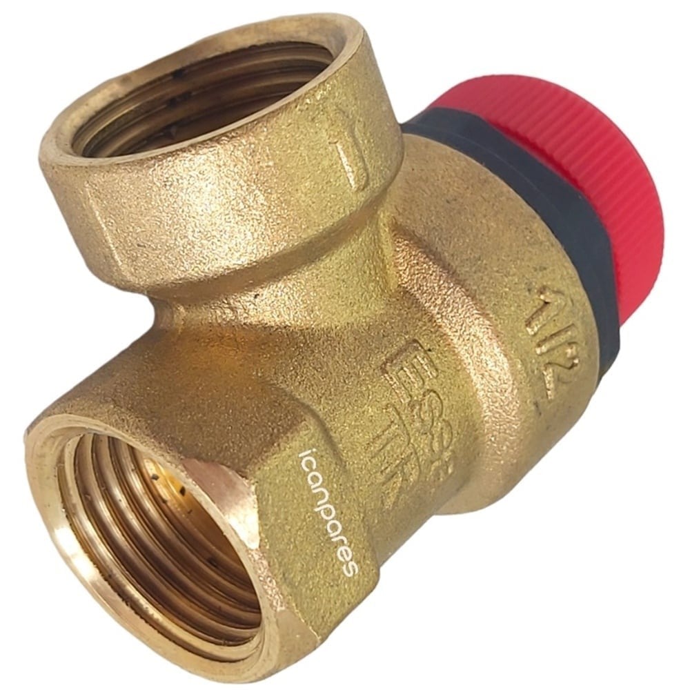Villant Uyumlu CombIcompact VCW 240 T/CombIcompact VCW 240 XT/CombIcompact VCW 242 E/CombIcompact VCW 280 T 3 Bar 1/2 Emniyet Ventili