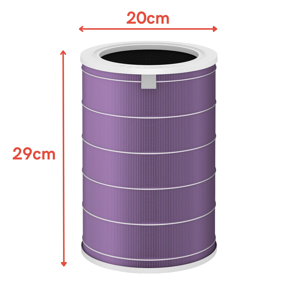 Xiaomi Uyumlu Mi Air Purifier Hava Temizleyici 1 / 2H-2C-2S / 3H-3C / PRO ile Uyumlu Entegre Aktif Karbon Çekirdek Filtreli Anti Bakt