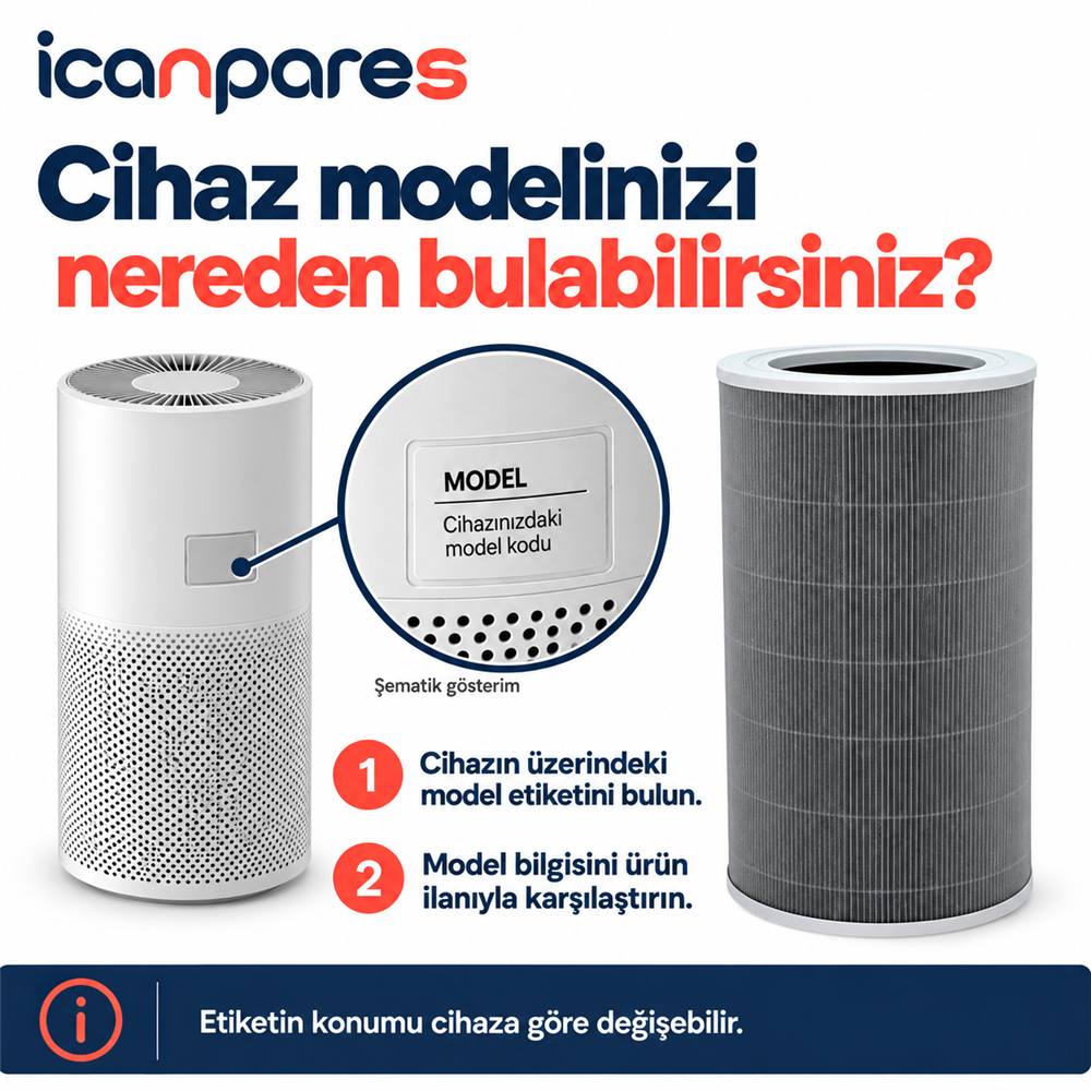 Xiaomi Uyumlu Smart Air Purifier 4 Lite AC-M17-SC Hava Temizleyici Filtresi - Aktif Karbonlu