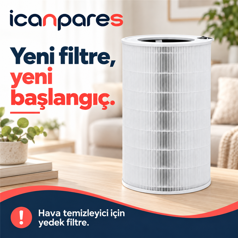 Xiaomi Uyumlu Smart Air Purifier Elite Y-600 Hava Temizleyici Filtresi - Aktif Karbonlu HEPA Tipi