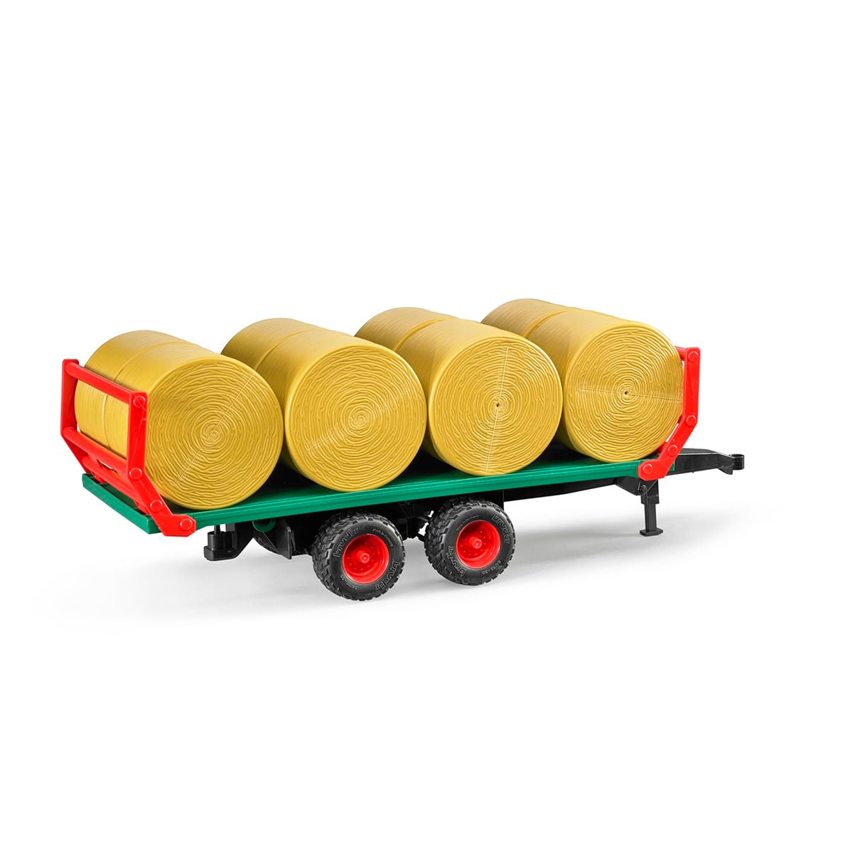 BRUDER 8 Yuvarlak Saman Balyalı Nakliye Römorku-BR02220