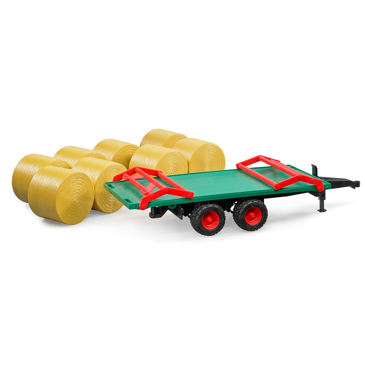 BRUDER 8 Yuvarlak Saman Balyalı Nakliye Römorku-BR02220