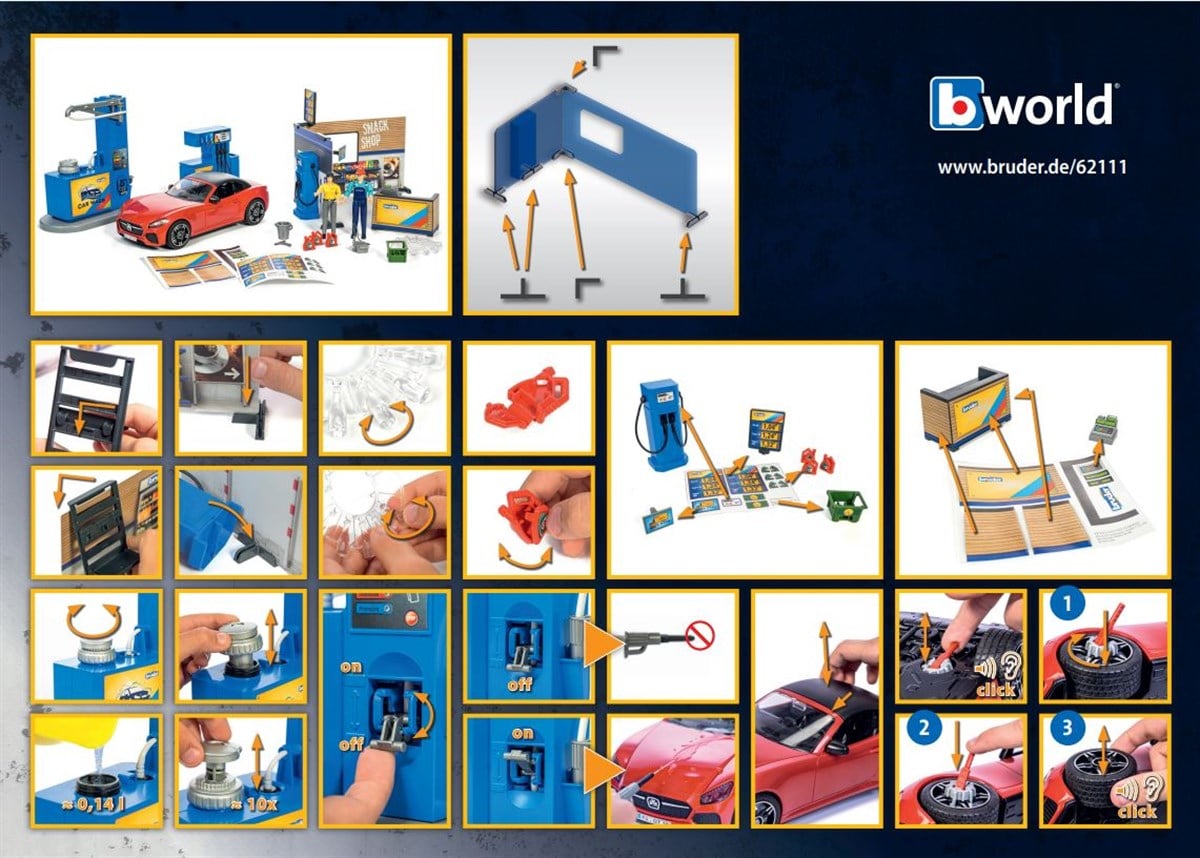 Bruder Benzin İstasyonu Ve Oto Yıkama BR62111