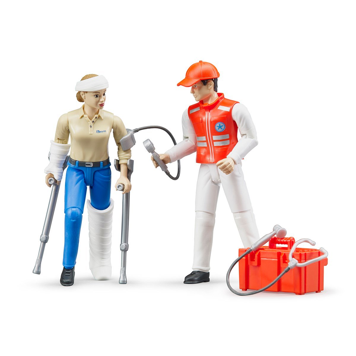 BRUDER Bworld Ambulans Ekibi Seti-BR62710
