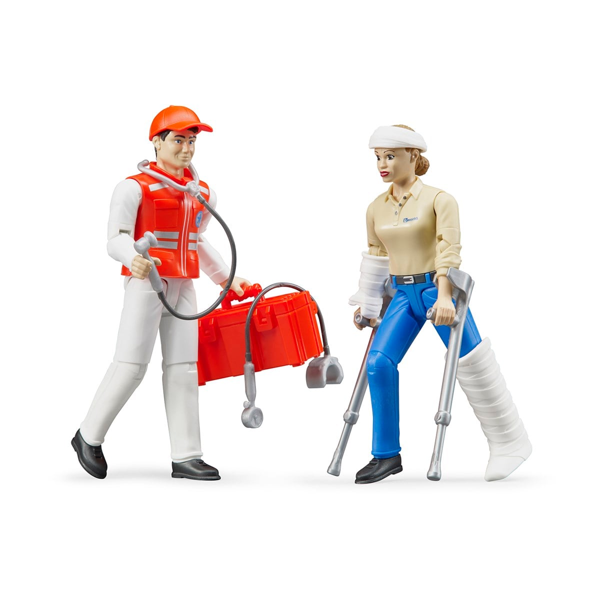 BRUDER Bworld Ambulans Ekibi Seti-BR62710